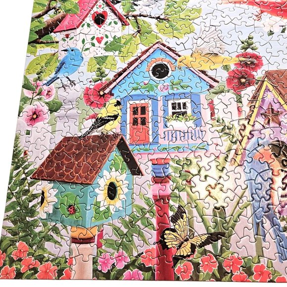 Bits and Pieces BIRDHOUSE GARDEN Jigsaw Puzzle 500 Pieces Kathy Bambeck COMPLETE - Picture 6 of 11